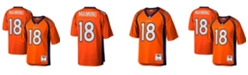 Mitchell & Ness Men's Peyton Manning Orange Denver Broncos Big and Tall 2015 Retired Player Replica Jersey